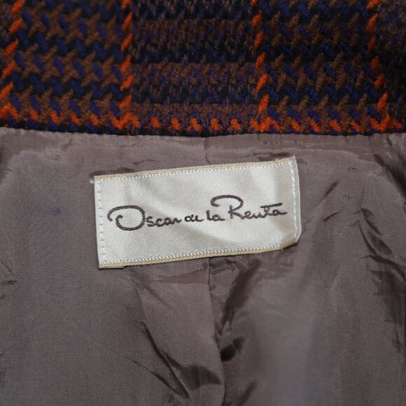 Vintage Oscar de la Renta double breasted wool blazer jacket Beautiful - Picture 8 of 10